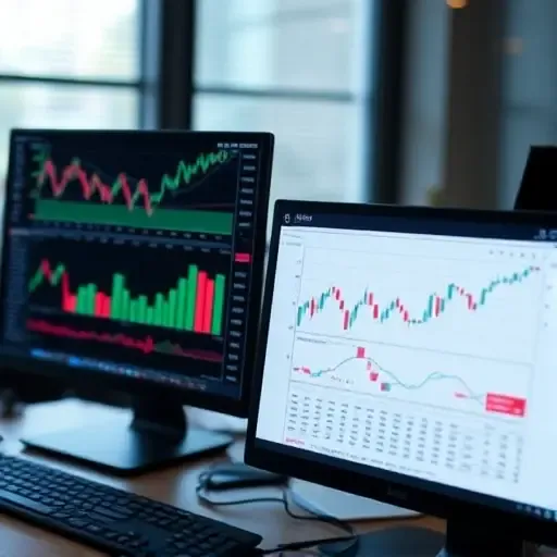 Interactive TraderAI platform dashboard showing automated trading interface