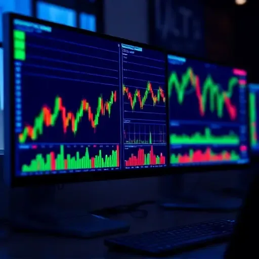 Cryptocurrency trading dashboard showing bitcoin and altcoin market analysis